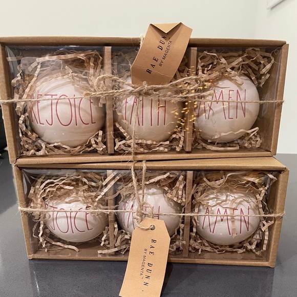 Rae Dunn Christmas ornaments,birdhouse,acorn bird - Picture 3 of 7